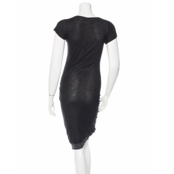 A.L.C. Short Sleeve Knee-Length Black Dress - Picture 3 of 3